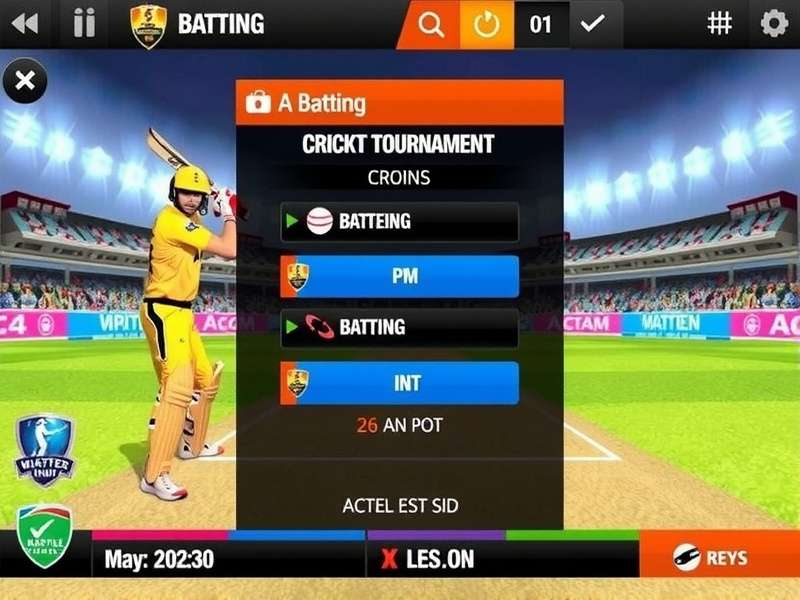 ODI Cricket Warriors India batting interface